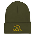 Cuffed Beanie (embroidered elephant)