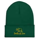 Cuffed Beanie (embroidered elephant)